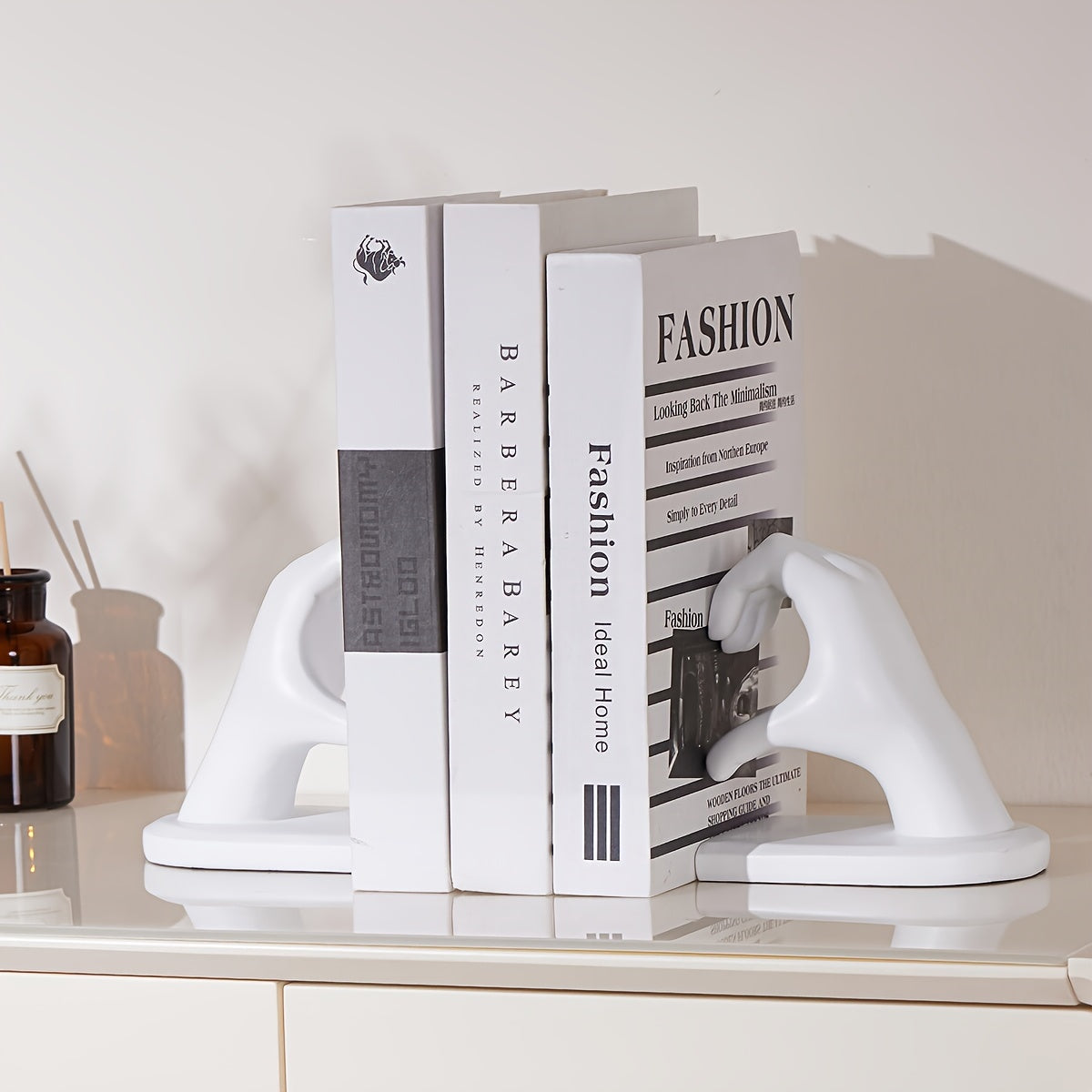 BrilliantBooks Supporto per Libri Pesanti con Design Elegante - Decorazione Moderna per la Casa