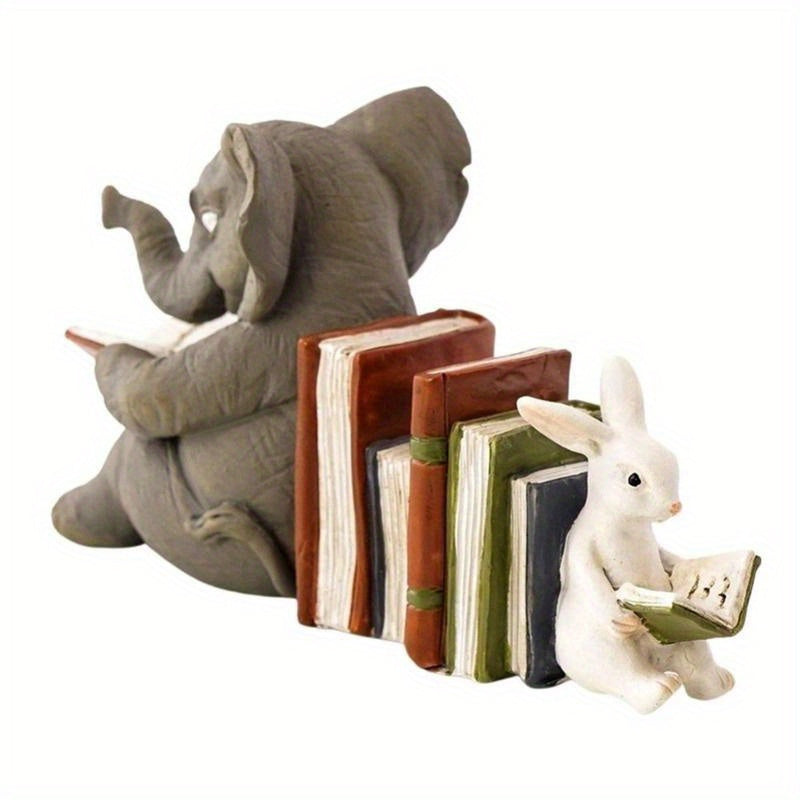 BookNest - Supporti per Libri in Resina con Design Unico di Animali per Decorazione Interna ed Esterna