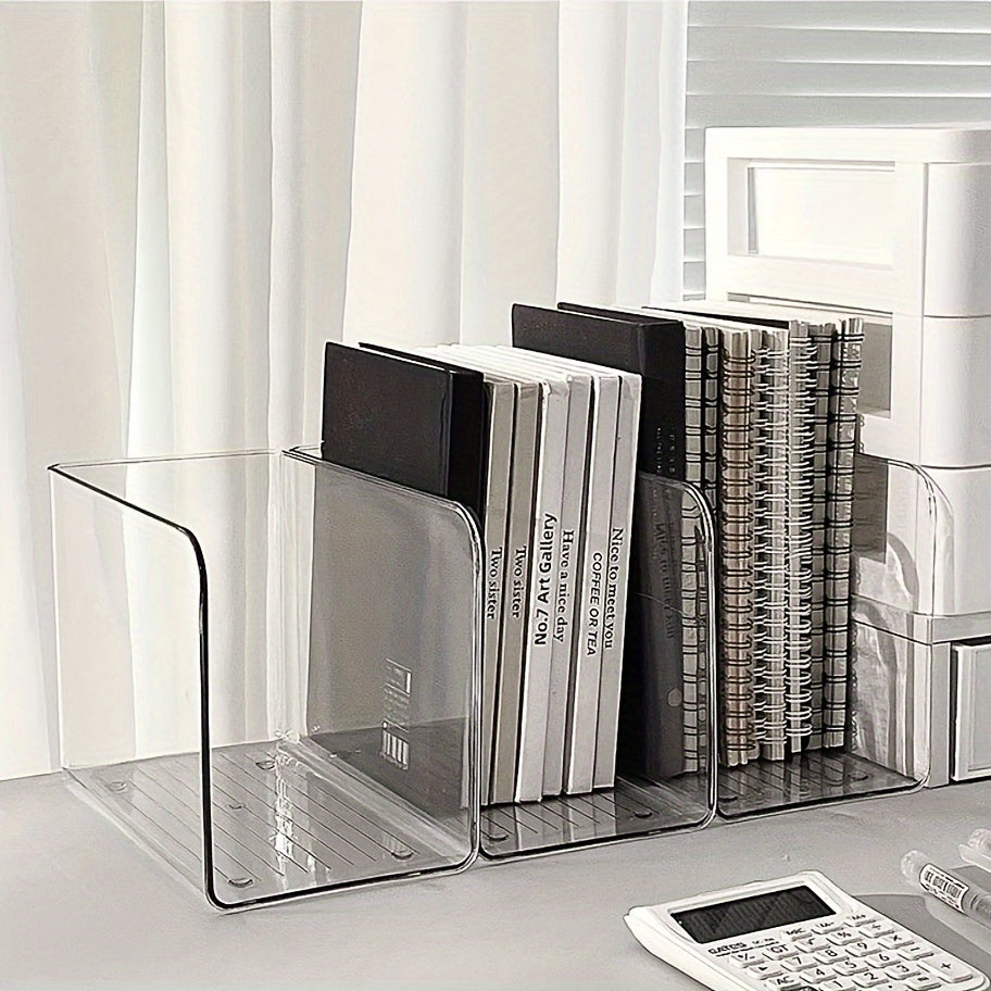 LuminousShelf - Supporti Eleganti per Libri in Acrilico Trasparente per Casa e Ufficio Moderno