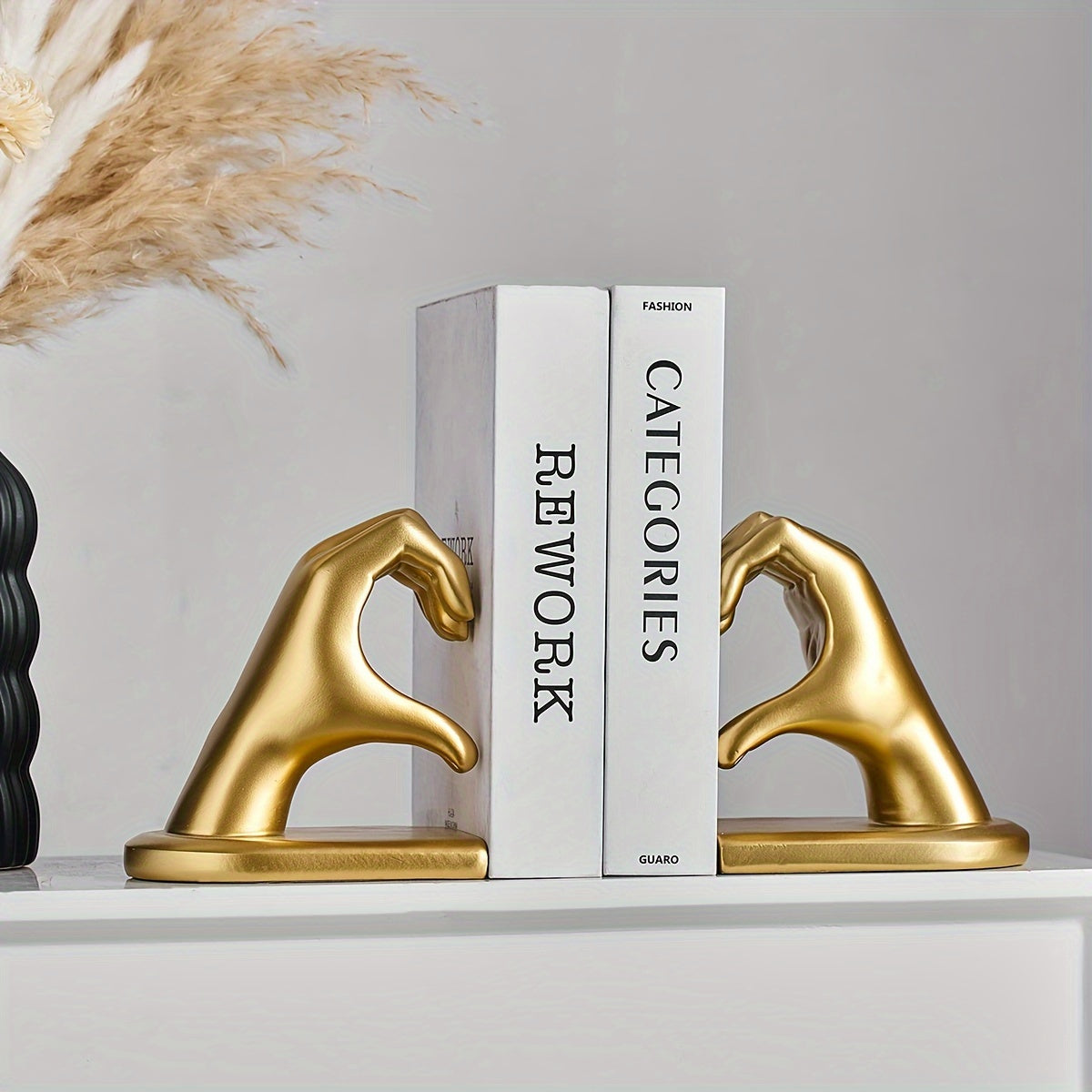 BrilliantBooks Supporto per Libri Pesanti con Design Elegante - Decorazione Moderna per la Casa