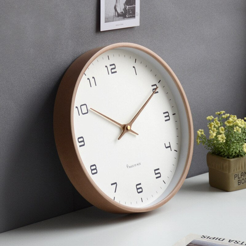 Ecco il tuo Orologio da Parete in Legno Eleganza Naturale con Design Scandinavo e Stile Unico